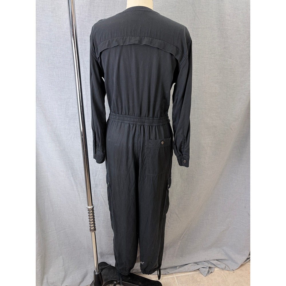 Athleta Summit Cargo Jumpsuit Black Long Sleeve Utility Women's Small - Picture 7 of 13